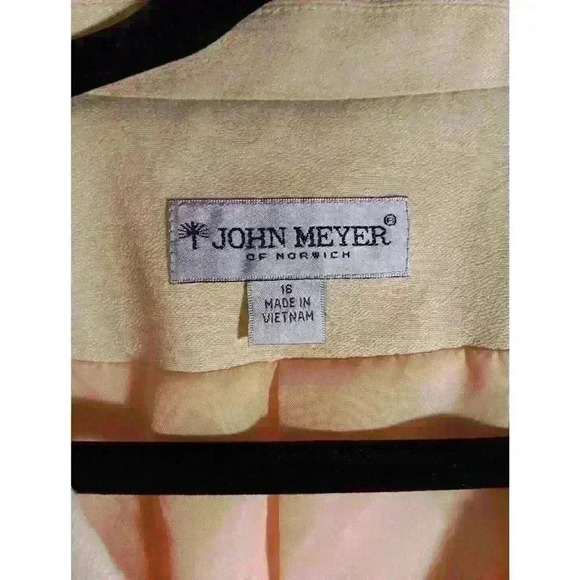 john meyer womens suits Lemon Yellow NWT Size 16 Skirt And Jacket Set Floral Inl - Picture 2 of 11